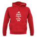 Keep Calm And Curl On unisex hoodie