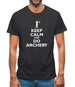 Keep Calm And Do Archery Mens T-Shirt