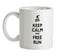 Keep Calm and Free Run Ceramic Mug