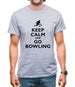 Keep Calm And Go Bowling Mens T-Shirt