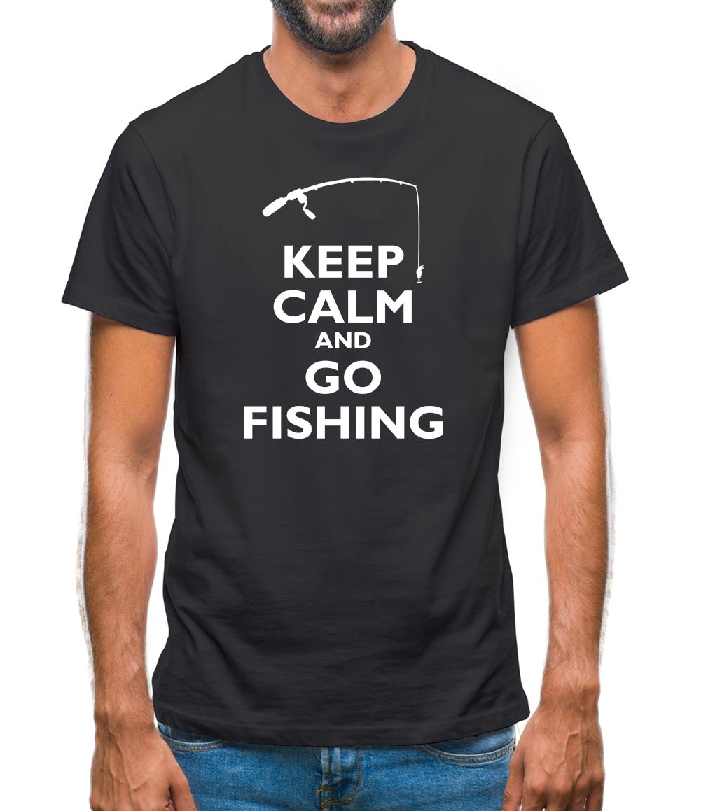 Keep Calm And Go Fishing Mens T-Shirt