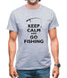 Keep Calm And Go Fishing Mens T-Shirt