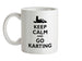 Keep Calm and Go Karting Ceramic Mug