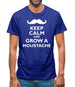 Keep Calm And Grow A Moustache Mens T-Shirt