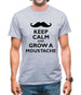 Keep Calm And Grow A Moustache Mens T-Shirt