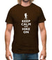Keep Calm And Hike On Mens T-Shirt