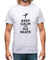 Keep Calm And Ice Skate Mens T-Shirt