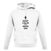 Keep Calm And Iron On unisex hoodie