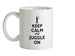 Keep Calm and Juggle On Ceramic Mug