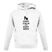 Keep Calm And Keep Bees unisex hoodie