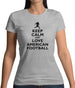 Keep Calm And Love American Football Womens T-Shirt