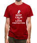 Keep Calm And Love Firefighters Mens T-Shirt