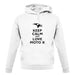 Keep Calm And Love Moto X unisex hoodie
