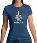 Keep Calm And Love Robots Womens T-Shirt