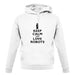 Keep Calm And Love Robots unisex hoodie