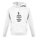 Keep Calm And Make Art unisex hoodie