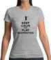 Keep Calm And Play Badminton Womens T-Shirt