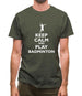 Keep Calm And Play Badminton Mens T-Shirt