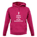 Keep Calm And Play Badminton unisex hoodie