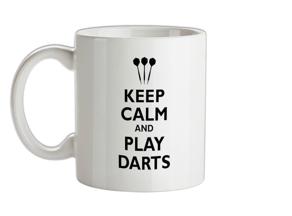Keep Calm and Play Darts Ceramic Mug