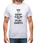 Keep Calm And Play Darts Mens T-Shirt