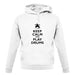 Keep Calm And Play Drums unisex hoodie