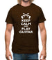Keep Calm And Play Guitar Mens T-Shirt