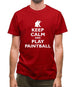 Keep Calm And Play Paintball Mens T-Shirt