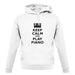 Keep Calm And Play Piano unisex hoodie