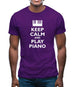 Keep Calm And Play Piano Mens T-Shirt