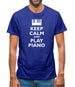 Keep Calm And Play Piano Mens T-Shirt