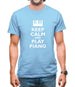 Keep Calm And Play Piano Mens T-Shirt