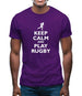 Keep Calm And Play Rugby Mens T-Shirt