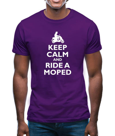 Keep Calm And Ride A Moped Mens T-Shirt
