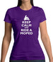 Keep Calm And Ride A Moped Womens T-Shirt