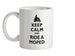 Keep Calm and Ride A Moped Ceramic Mug