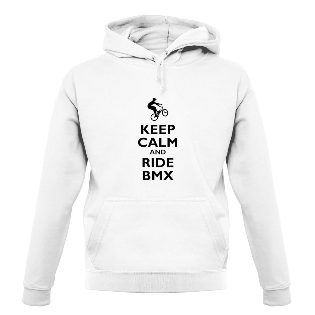 Keep Calm And Ride Bmx unisex hoodie
