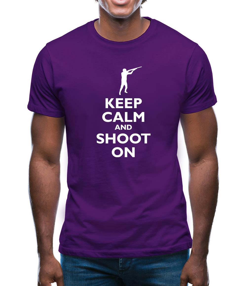 Keep Calm And Shoot On Mens T-Shirt