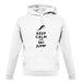 Keep Calm And Ski Jump unisex hoodie