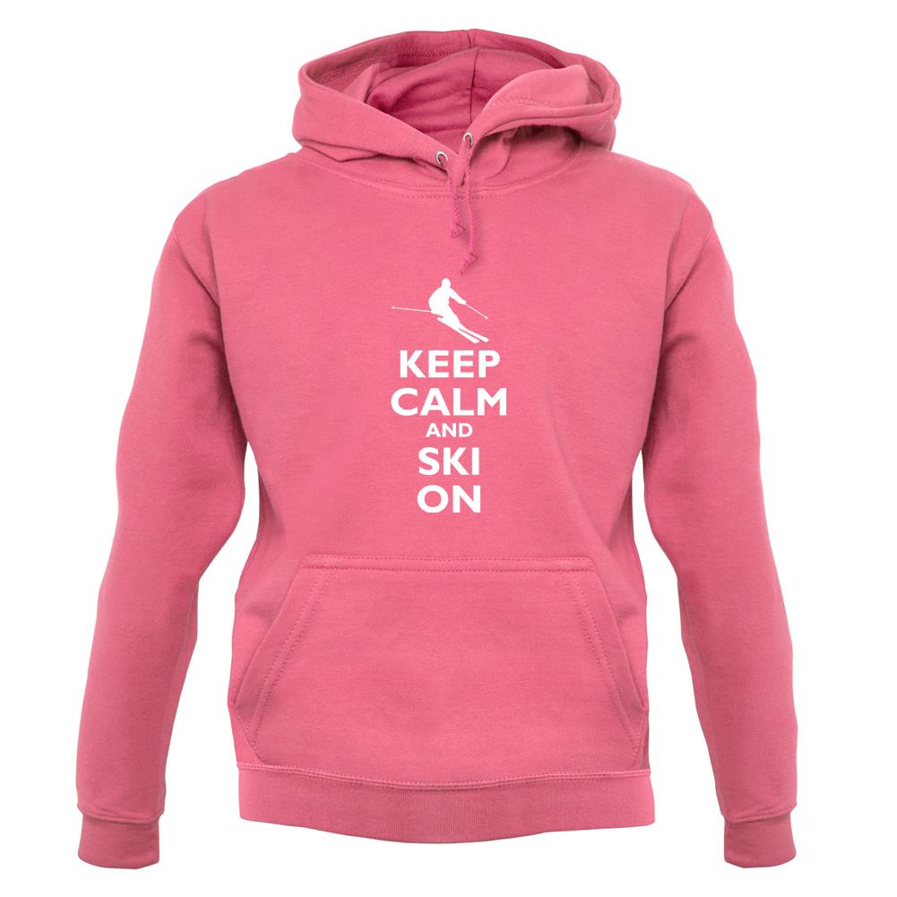 Keep Calm And Ski On unisex hoodie