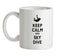 Keep Calm and Sky Dive Ceramic Mug