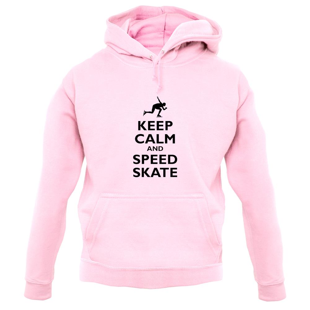 Keep Calm And Speed Skate unisex hoodie