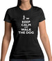 Keep Calm And Walk The Dog Womens T-Shirt
