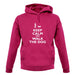 Keep Calm And Walk The Dog unisex hoodie