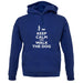 Keep Calm And Walk The Dog unisex hoodie