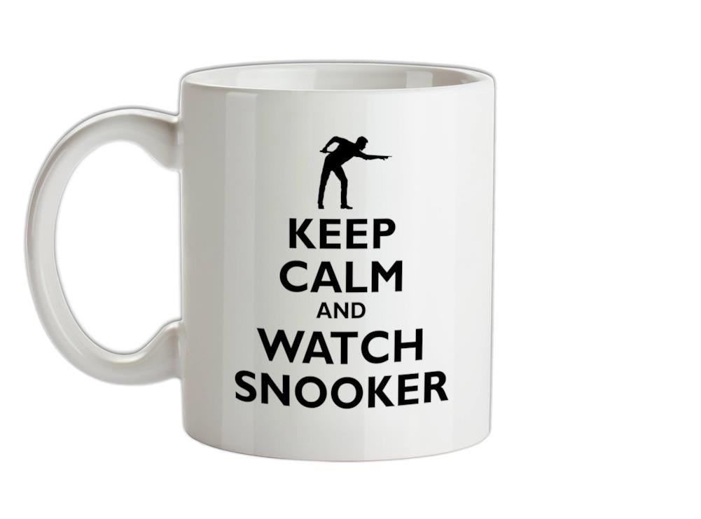 Keep Calm and Watch Snooker Ceramic Mug