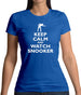 Keep Calm And Watch Snooker Womens T-Shirt