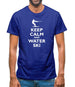 Keep Calm And Water Ski Mens T-Shirt