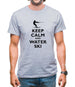 Keep Calm And Water Ski Mens T-Shirt