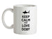 Keep Calm And Love Doby Ceramic Mug